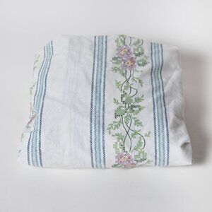 Vintage Stevens Full Fitted Percale Sheet | Cottagecore Floral